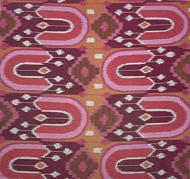 BALLARD DESIGN TASHANTI PINK InsideOut® DAMASK FURNITURE FABRIC 2.25 YARD 57"W