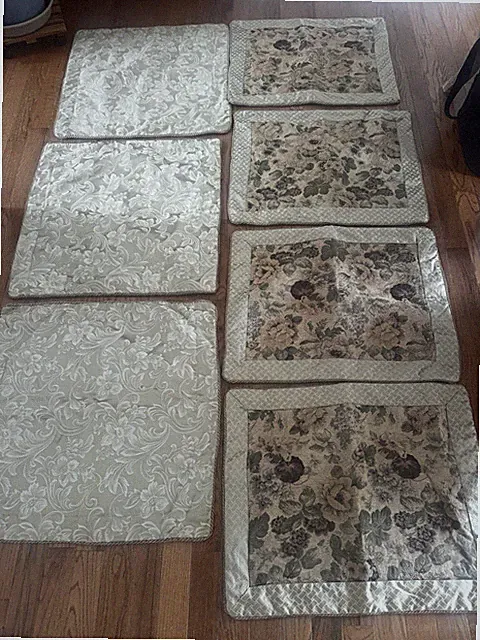 Bundle Of Pillow Shams Floral Tapestry Gold Damask Ralph Lauren?