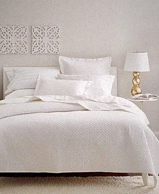 Charter Club Damask Quilted Cotton 3-Pc. White Coverlet Set Full/Queen