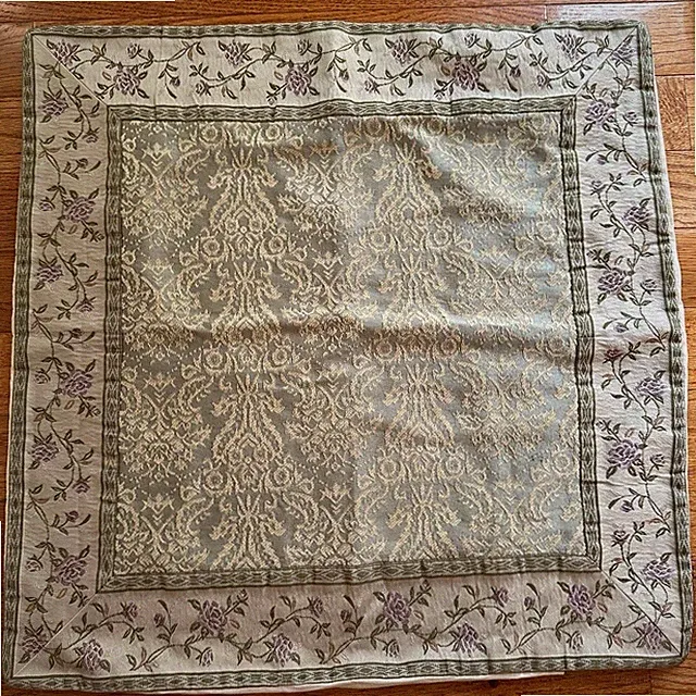 CROSCILL CAITLYN DAMASK pillow sham euro green amethyst 25x26”
