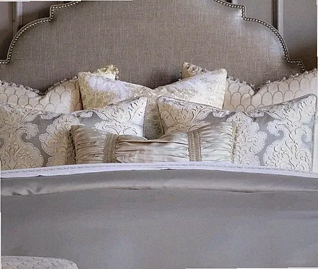 EASTERN ACCENTS JOLENE DAMASK STD SHAMS RETAIL $1200 NWOT