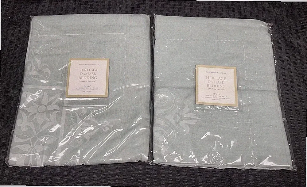 Heritage Damask Bedding Boudoir/European Pillow Shams