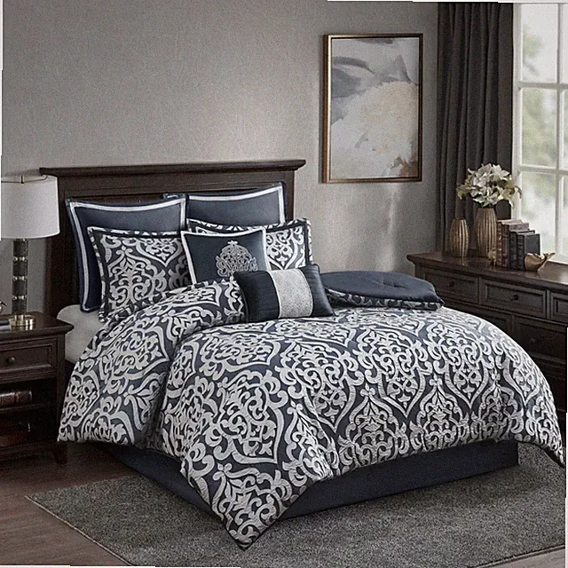 Madison Park Odette 8 Piece Jacquard Comforter Set