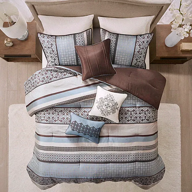 Madison Park Princeton 7 Piece Jacquard Comforter Set