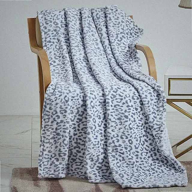 Plazatex Leo Micro All Season Multi Color 50" X 70" Throw Blanket