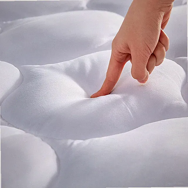 Quilted Fitted King Size Mattress Pad Cover - Soft Fluffy Pillow Top Bed Mattres