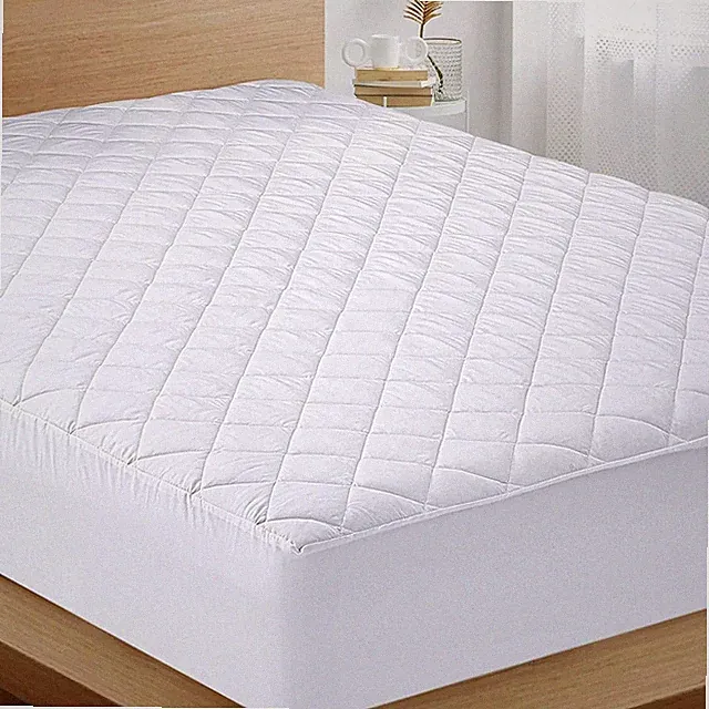 Quilted Fitted Washable Mattress Pad Fits Up to 16 Inches Deep LASSANI