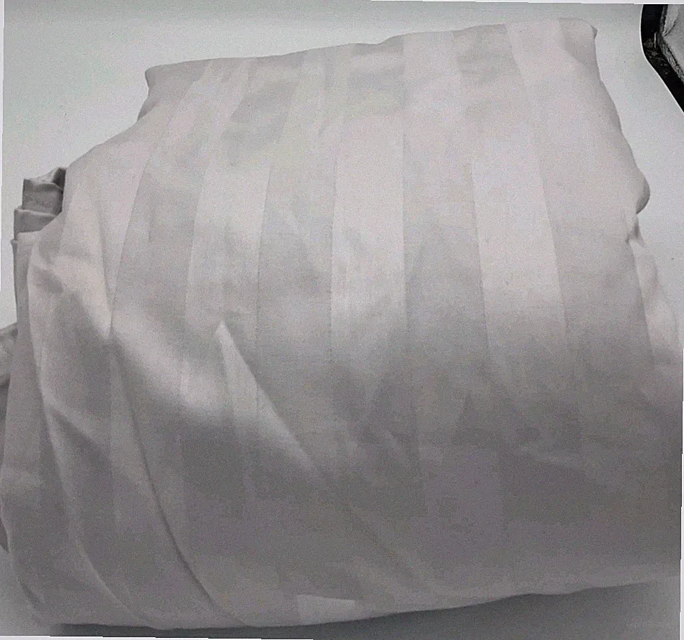 Threshold Luxe Striped Damask Duvet Cover and Sham Set Full/Queen Gray